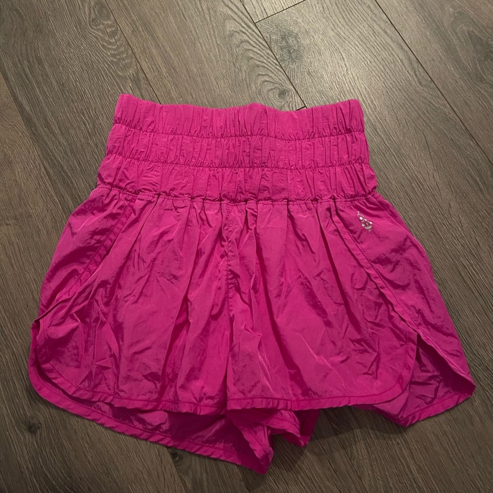 Free people movement hot pink shorts
